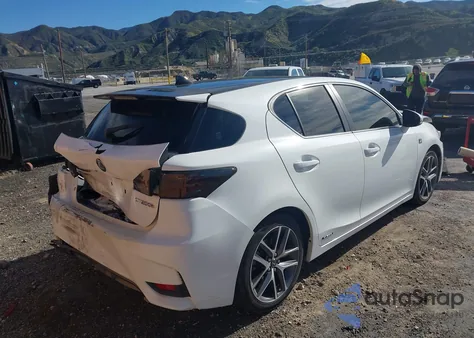 2015 Lexus Ct 200H из США, поврежденный, VIN JTHKD5BH5F2235504